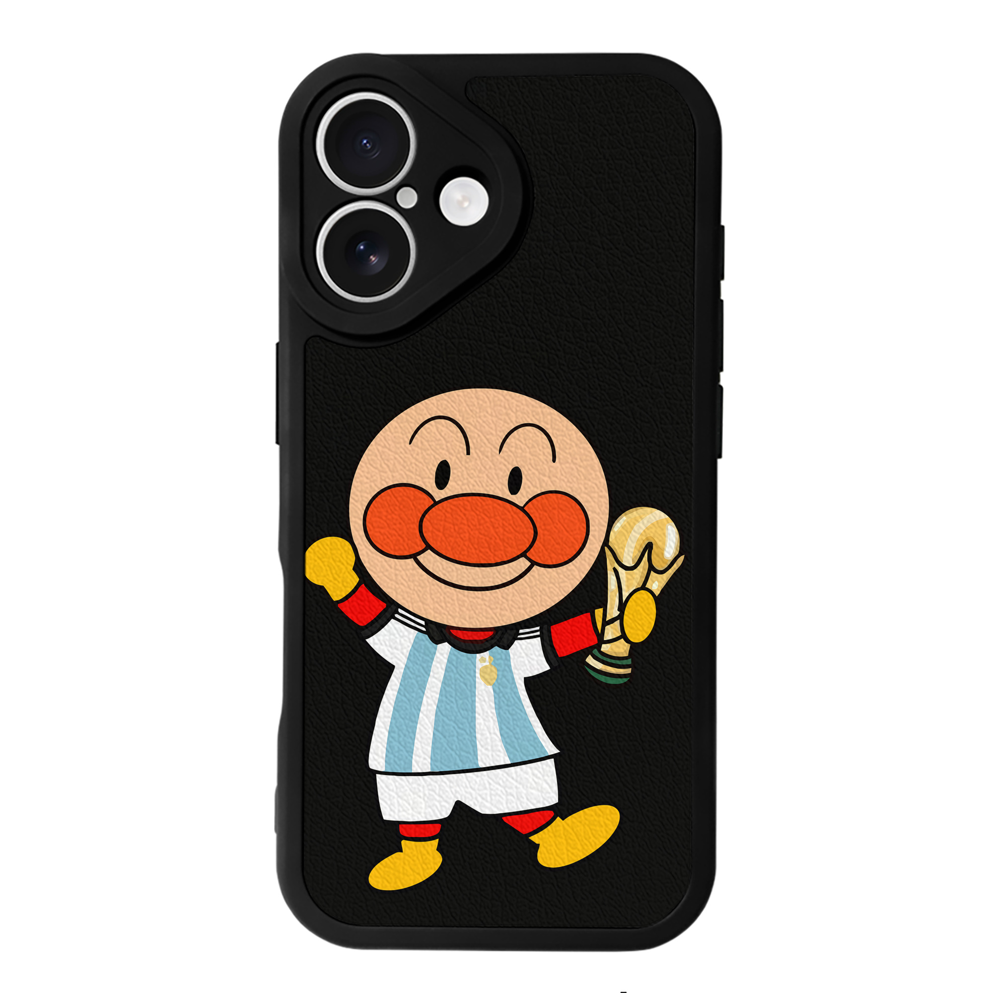 （画像用） アンパンマン Anpanman 【iPhone 16シリーズ対応】シリコンスマホケース（レザー調） 材質：シリコン